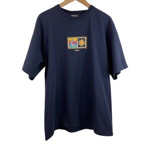 Vintage BNK Wear Sedona Graphic T-Shirt Navy Blue Short Sleeve X-Large Cotton